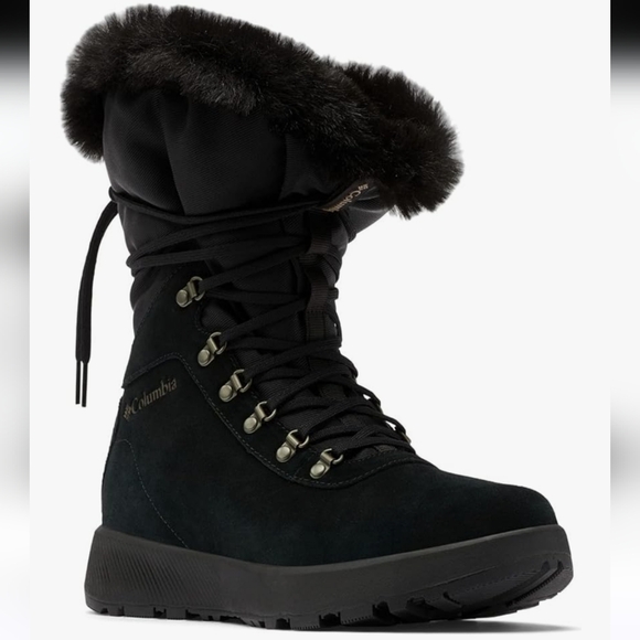 COLUMBIA SLOPESIDE VILLAGE OMNI HEAT Winter BOOTS WOMENS SIZE 5 - Picture 1 of 8
